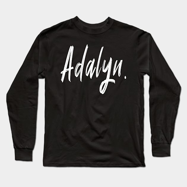 NAME GIRL ADALYN Long Sleeve T-Shirt by CanCreate